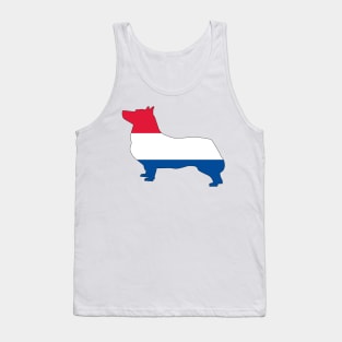 Swedish Vallhund Netherlands Flag Filled Tank Top